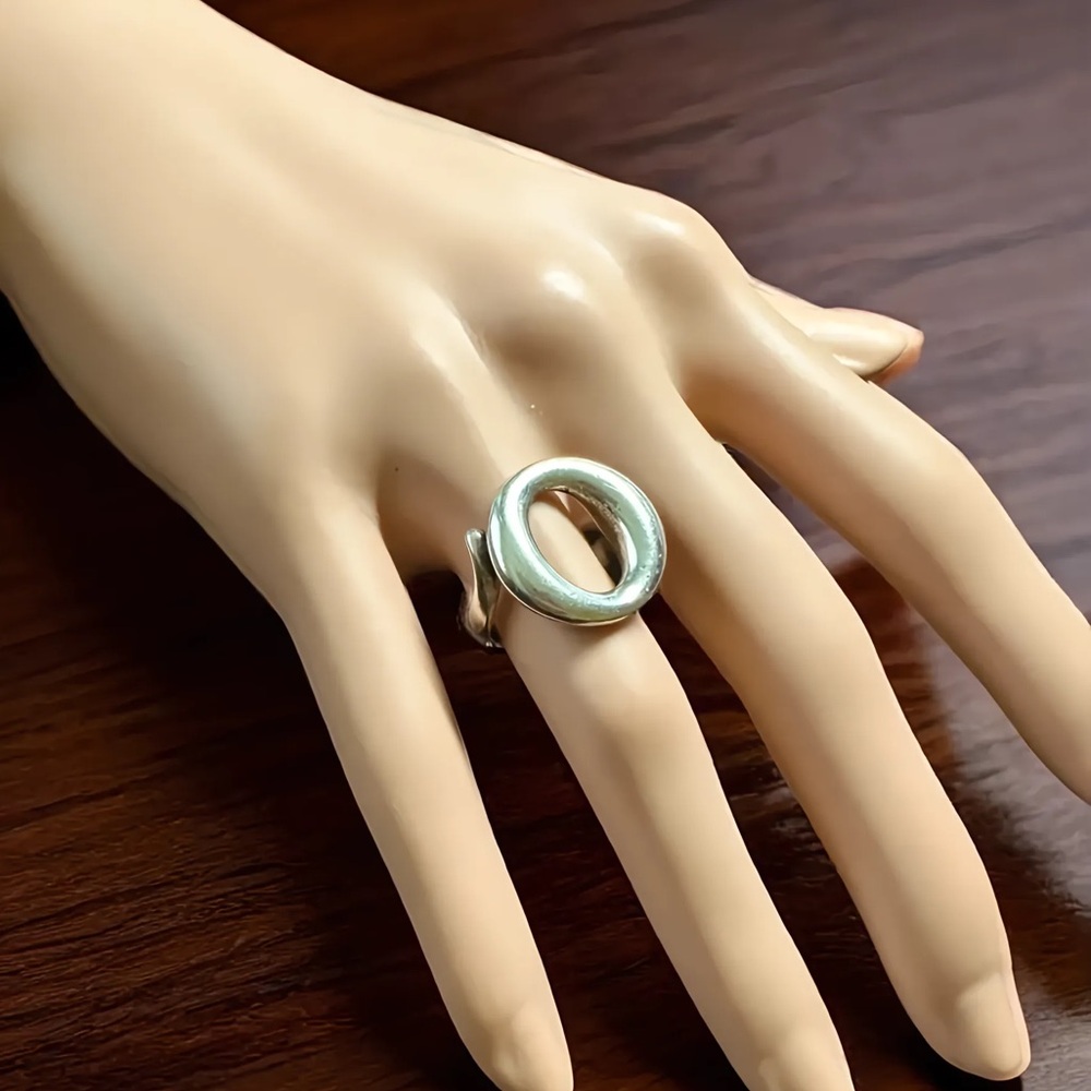 TIFFANY & CO / Elsa Peretti SEVILLANA Ring (925 Sterling Silver) Rtls $950 AUTH!